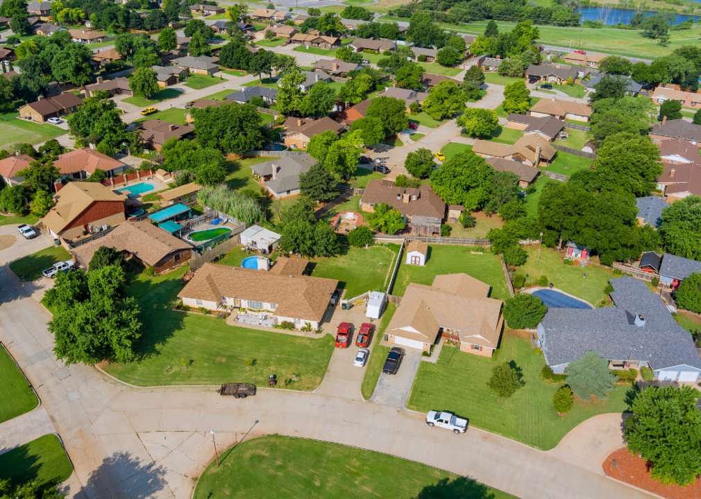 Suburban neighborhood in Oklahoma City, OK, #1 metro with the biggest ROI for house-flippers. 
