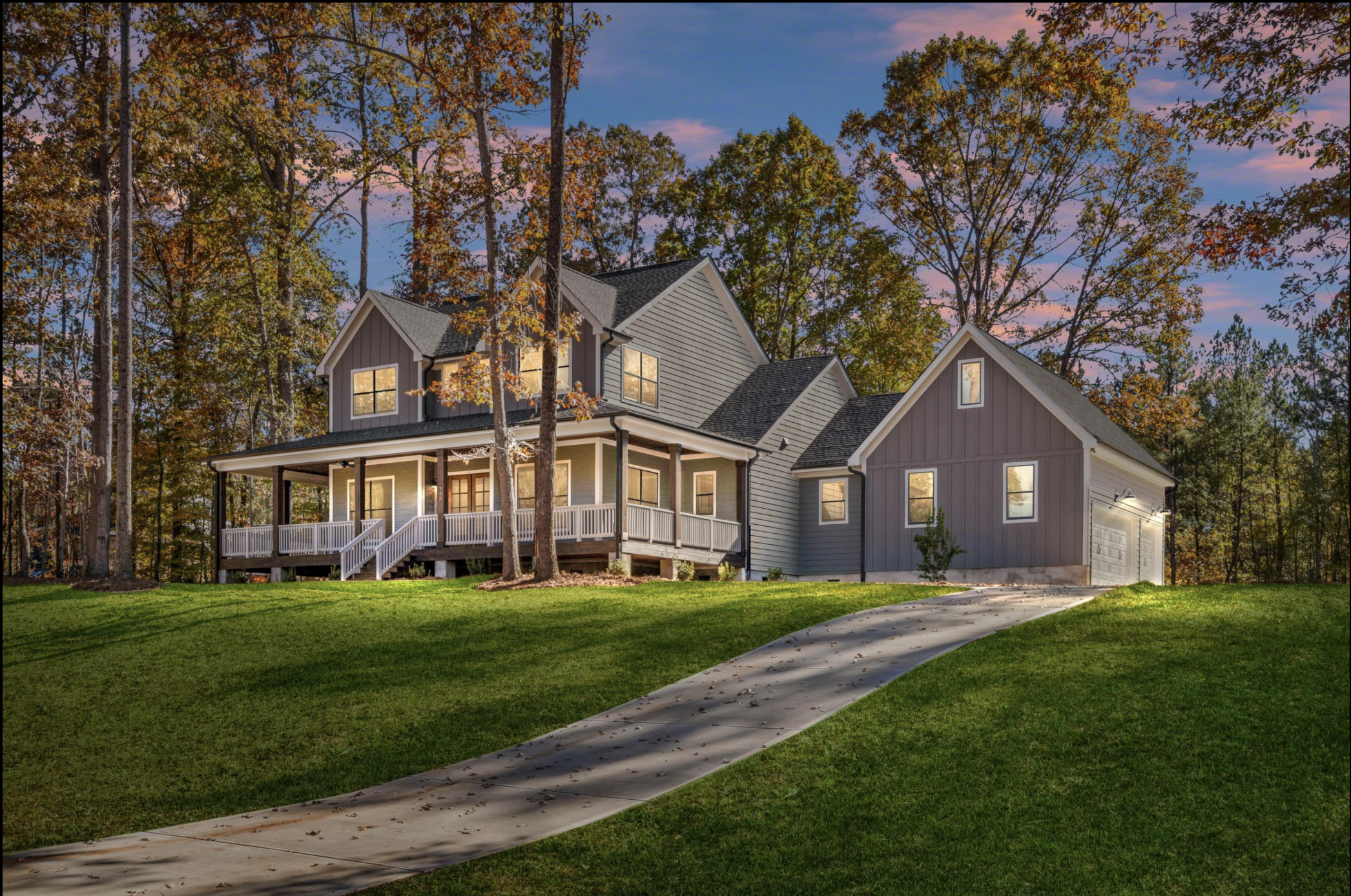 Modern farmhouse in Clover, SC built by Constructing Up, LLC and financed by Fund That Flip.